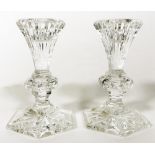 A Pair of Waterford Crystal 'Chatham' Candlesticks,