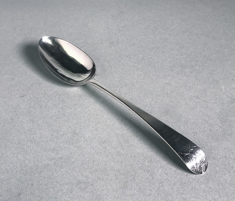 A George III Silver Spoon, Hester Bateman, London, 1781,