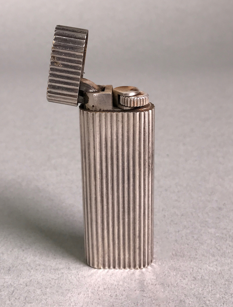 A Silver-Plated Cartier Lighter,