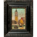 An Italian Micro-Mosaic Panel Depicting The Grand Canal, Early 20th Century,