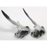 A Pair of Rosenthal Figures of Seagulls, 1960s,