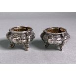 A Pair of German Silver Salts, .800 Standard,