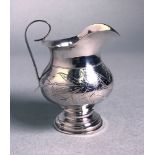 A Russian Silver Milk Jug, 19th Century,