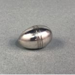 A Silver Nutmeg Egg, Unmarked,