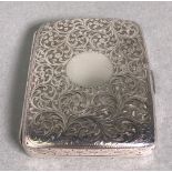 A Victorian Silver Cigarette Case, William Neale & Son, Birmingham, 1895,