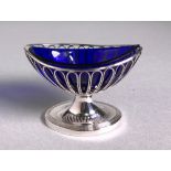 A George III Silver Salt, Nathaniel Smith & Co, Sheffield, 1799,