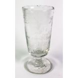 A Victorian Short-Stemmed Pub Rummer Glass, 19th Century,