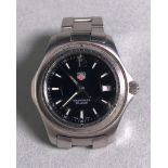 A Stainless Steel Tag Heuer Aquaracer Watch,