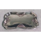 An Edwardian Silver Pin Tray, Indecipherable Makers Mark, Birmingham, 1901,