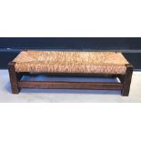 A French Oak Long Footstool,