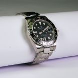 A Stainless Steel Rolex GMT Master II Watch