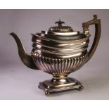 A George III Silver Teapot, Possibly William Bennett, London, 1810