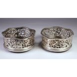 A Pair Of Silver Wine Coaster, Dublin, Unknown Date