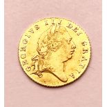 King George III Half Guinea Gold Coin, 1801, United Kingdom
