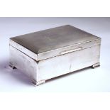 A Silver Cigar Box, Harman Brothers, Birmingham, 1958