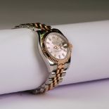 A Two-Toned 18ct Gold And Stainless Steel Datejust Rolex Watch