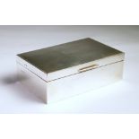 A Silver Cigar Box, John Rose, Birmingham, 1956