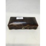 Victorian tortoiseshell spoon box