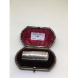 Victorian silver scent bottle boxed