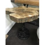 Industrial Occasional Tree Trunk Top Table