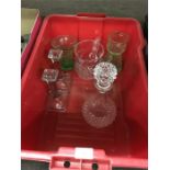 Box of glassware