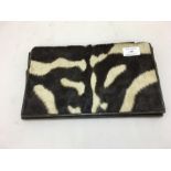 Leather zebra Skin Handbag