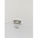 18ct White Gold half eternity Diamond ring approx 1ct