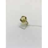 18ct Gold and Citrine ring