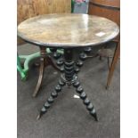 Victorian Oak Gypsy Table