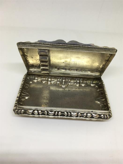 Dutch silver tobacco box - Image 2 of 2