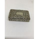 Silver snuff box