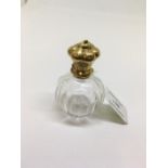 Continental 14ct Gold top scent bottle
