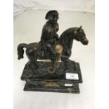 Bronze Figure Napoleon on Horse marble base