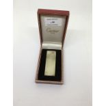 Boxed silver Cartier lighter