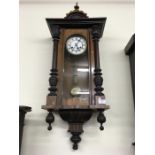 Walnut Victorian Vienna Wall Clock