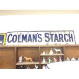 Vintage Colmans Starch Enamel Sign