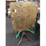 Antique Mahogany Tip Top Table