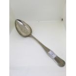 Oversized continental silver serving spoon