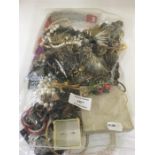 Large bag of mischelaneous costume jewellery