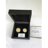 King George V Gold Sovereign & Half Sovereign Pair of 1914 Boxed with Certificate