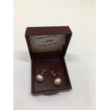 Pair of Ciro Pearl 9ct Gold earrings