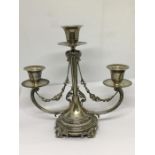 Vintage silver candelabra