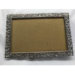 Antique Dutch silver picture frame