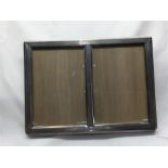 Silver twin picture frame