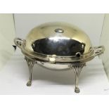 Victorian revolving Silver plated vegetable dish