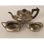 Silver bachelors tea service