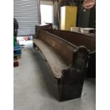 Victorian Pine Curved Pew