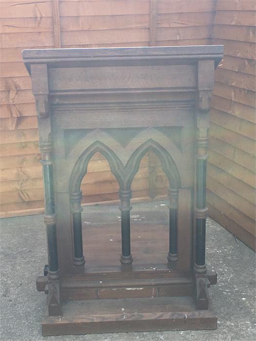 Wooden Lectern with Base