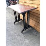 Cast Iron Oblong Pub Table