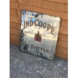 Antique Ind Coope In Bottle Mirror Chipped